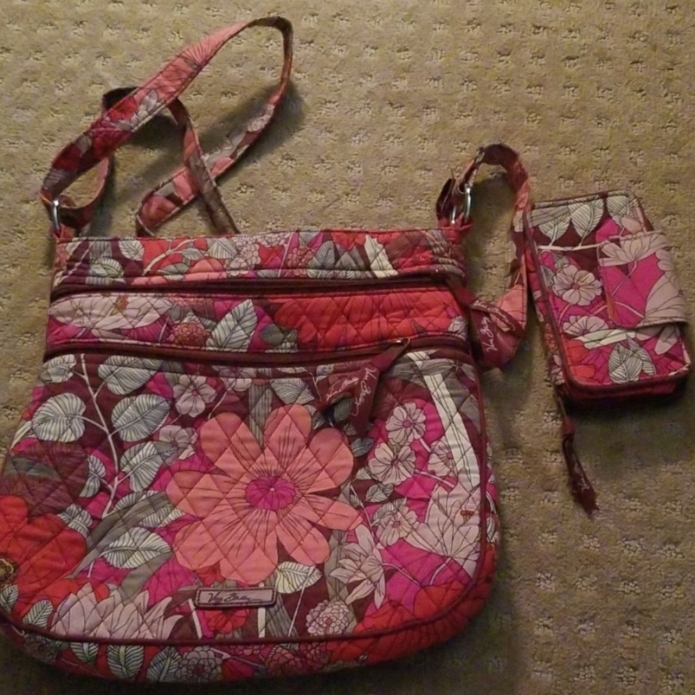 Vera Bradley cross body and wristlet